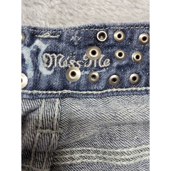 Miss Me JP42885 Bootcut Women's Embellished Studded Low-Rise Jeans Size 28 - Picture 11 of 15